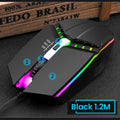 Mouse Gamer USB con LED RGB - Silencioso 1600DPI