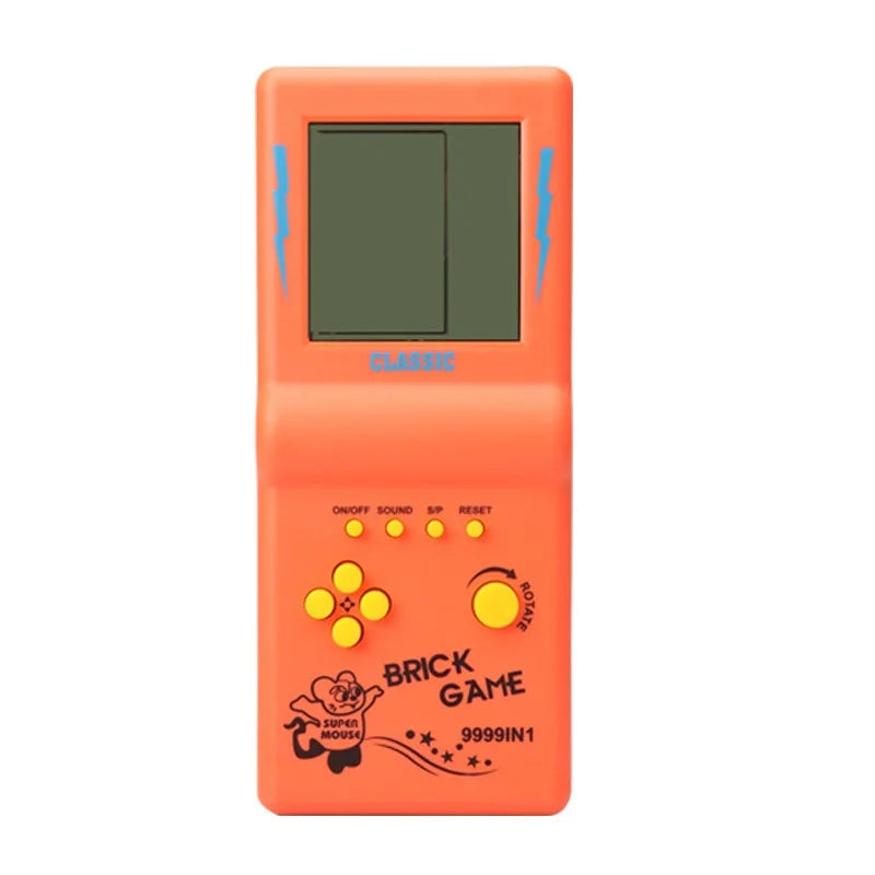 Mini Portable Game Console BRICK GAME Handheld Players Nostalgic Educational Toys Pocket 4 Colors Classic Elderly Childhood Gift