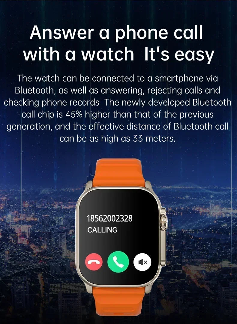 Watch 10 Ultra Smart Watch 49mm 2026 New NFC Men Women GPS Track Bluetooth Call BT Music Games Wireless Charging Smartwatch