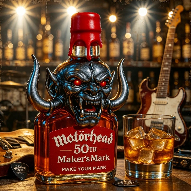 Rock Legend Motorhead 50TH Memorial Whiskey, Hardcore American Bar Collection Liquor
