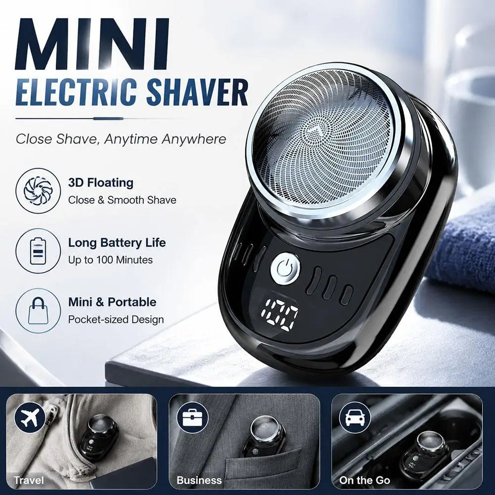 Electric Shaver Men's Shaver Washing Mini Beard Knife Compact And Portable Rechargeable Beard Trimming Tool