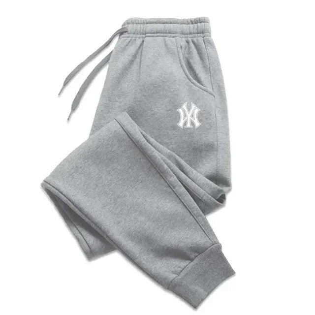 Men's Autumn Winter Jogging Pants Fleece Lined Sweatpants Casual Cotton Running Trousers Breathable Fitness Gym Sportswear