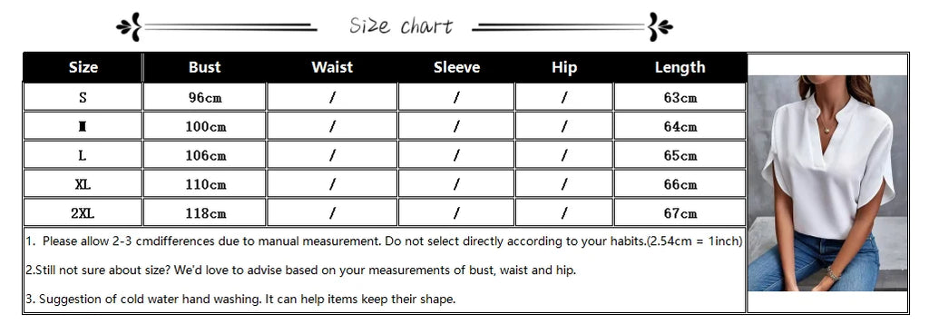 VEITCHE Summer Women Casual Solid Blouse Women Fashion V-neck Half Sleeve Shirts Office Elegant Pullover Loose Blusas Tops
