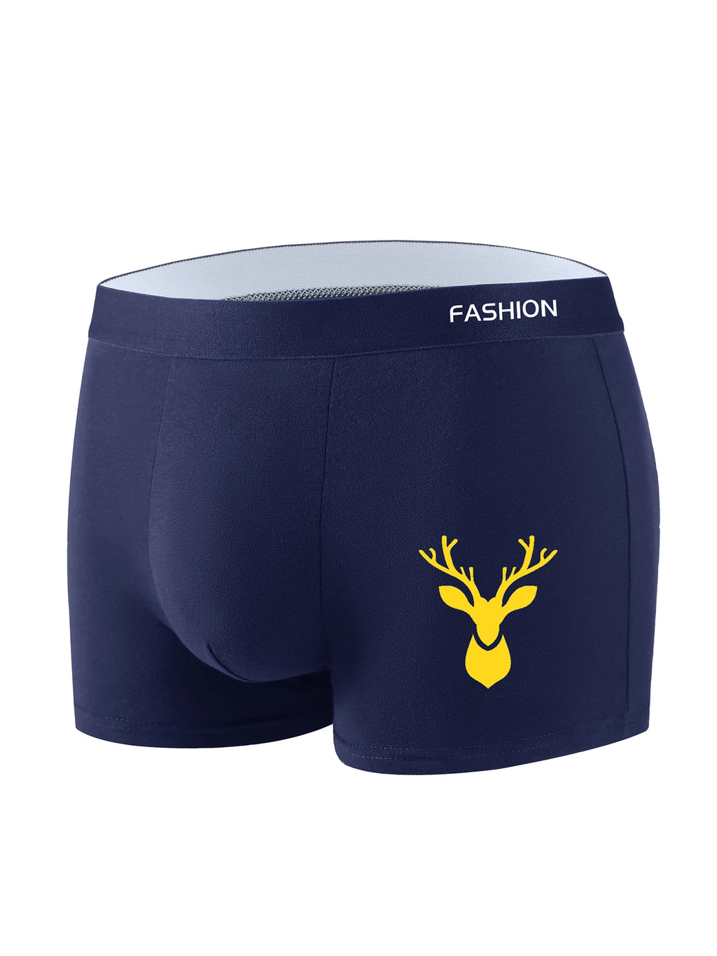 4pcs Boxer Men's Underwear, Soft Sports Breathable Four-Season Men's Underwear, Trendy Fashion Pop Print Boxer Underwear