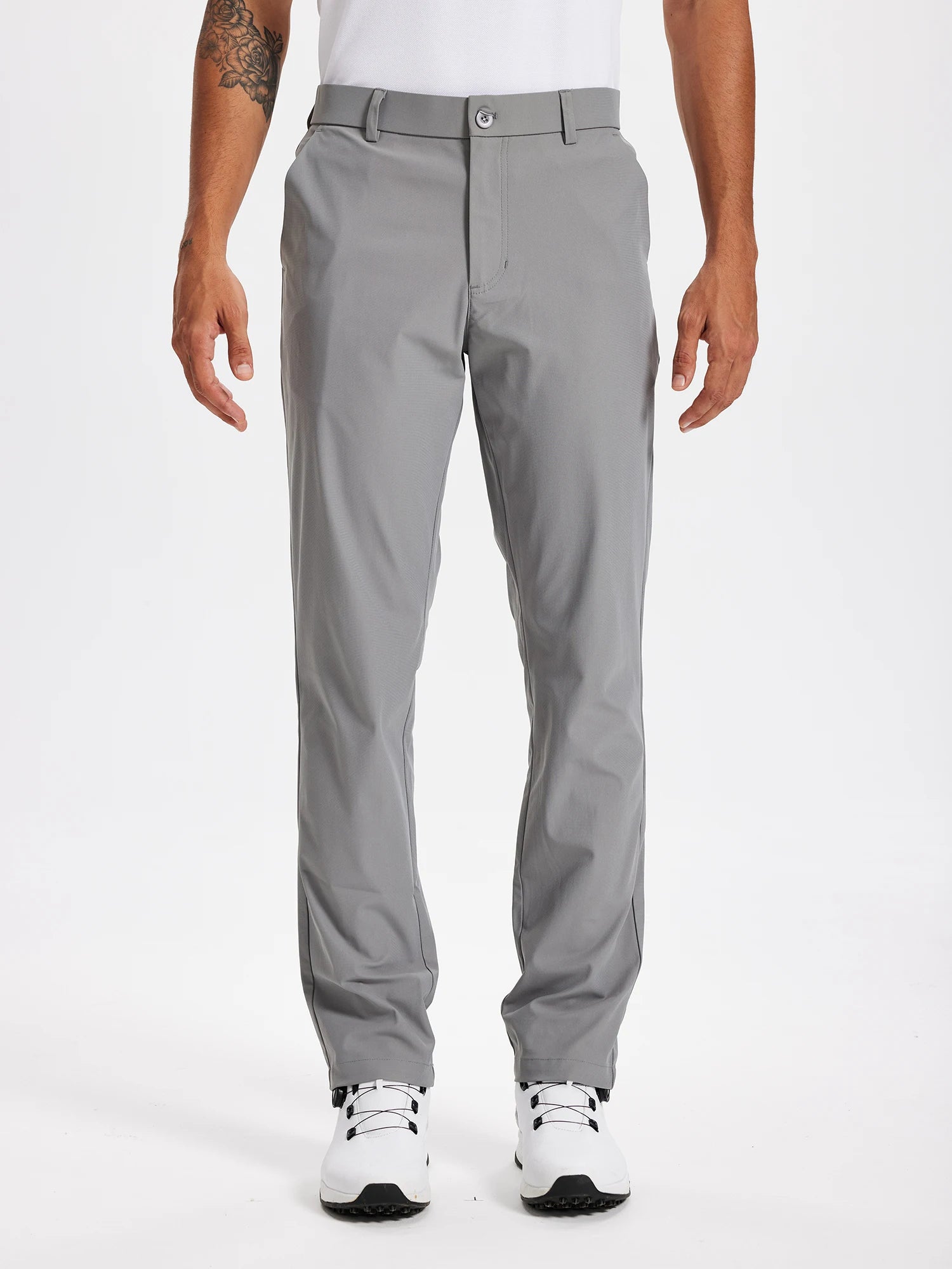 Men's Golf Pants 30"/32"/34" Stretch Work Dress Pants Slim Straight Lightweight Quality Business Trousers Casual Suit Pants