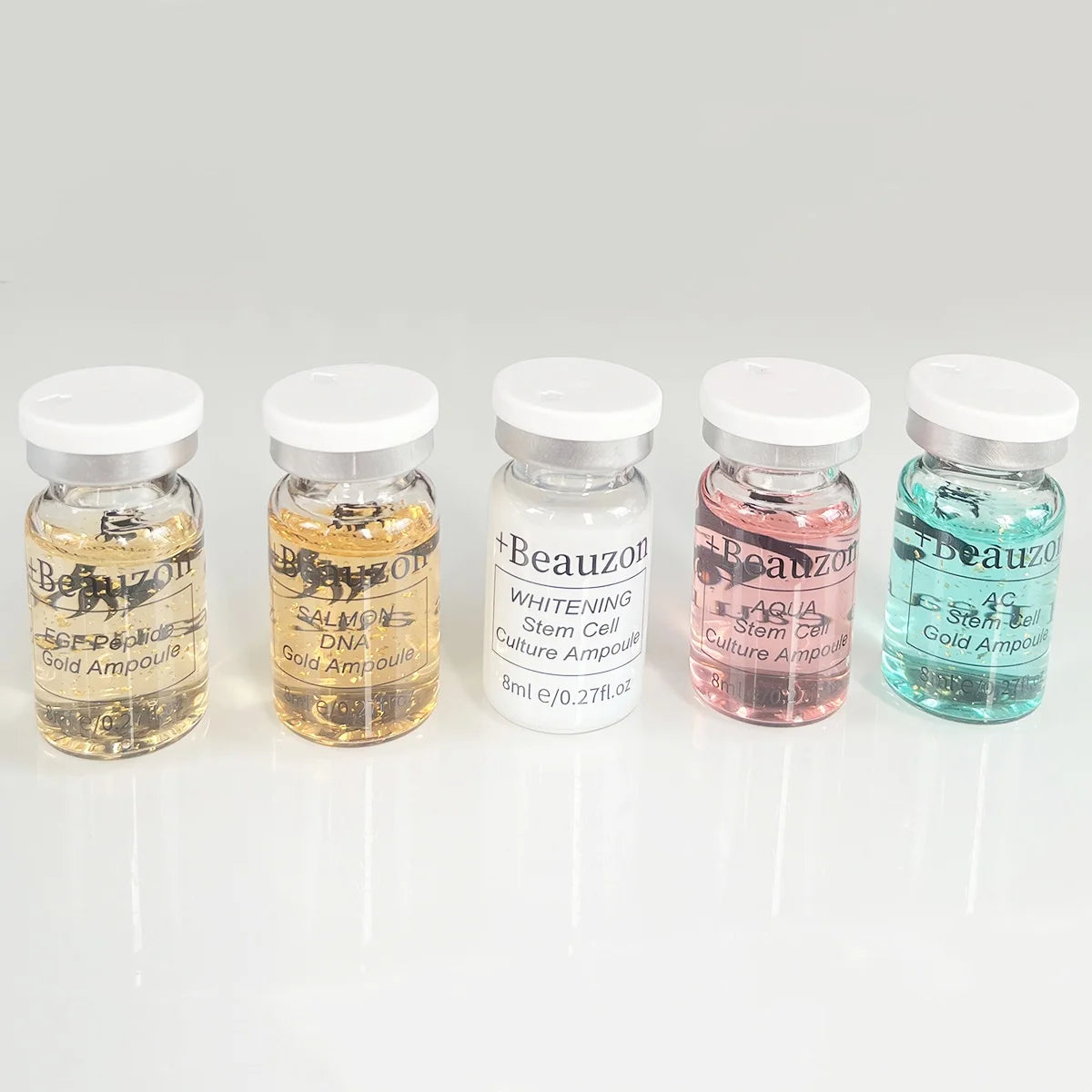 8ml BB Cream Hyaluronic Acid Facial Glow Serum Ampoule Essence Peptide Moisturizing Foundation Skin Rejuvenation Care Beauzon