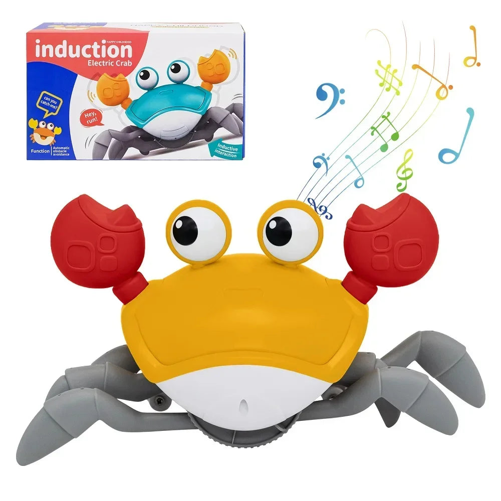 Fun Dancing Crab Run Away Toy For Babies Crawling Interactive Escape Crabs Baby Birthday Thanksgiving Christmas Gift No Battery