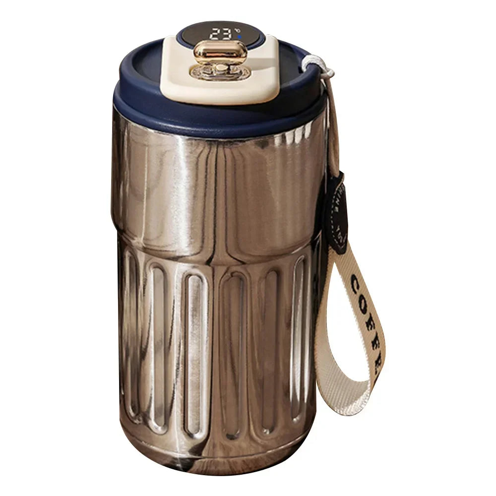 450ml Thermos Bottle Smart Display Temperature 316 Stainless Steel Vacuum Cup Office Coffee Cup Business Portable Thermal Mug