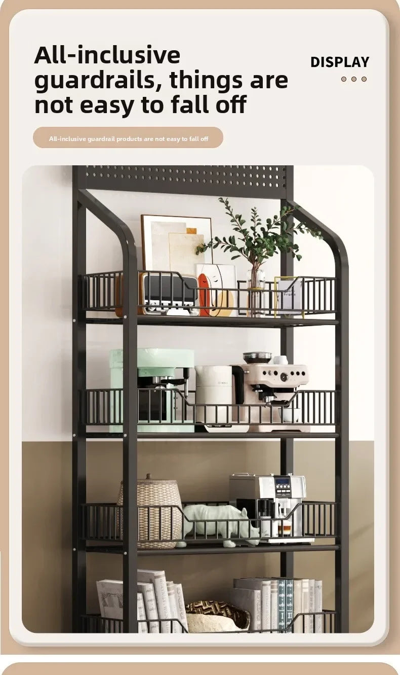 Multi-layer Removable Supermarket Snack Shelves Cart Convenience Store Checkout Page Home Storage Shelves Kitchen Island