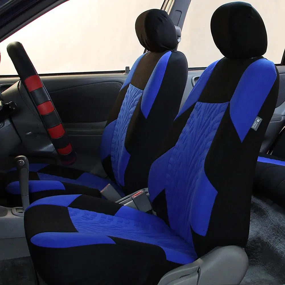 Customized Four Seasons Universal Polyester Full Set Car Seat Covers