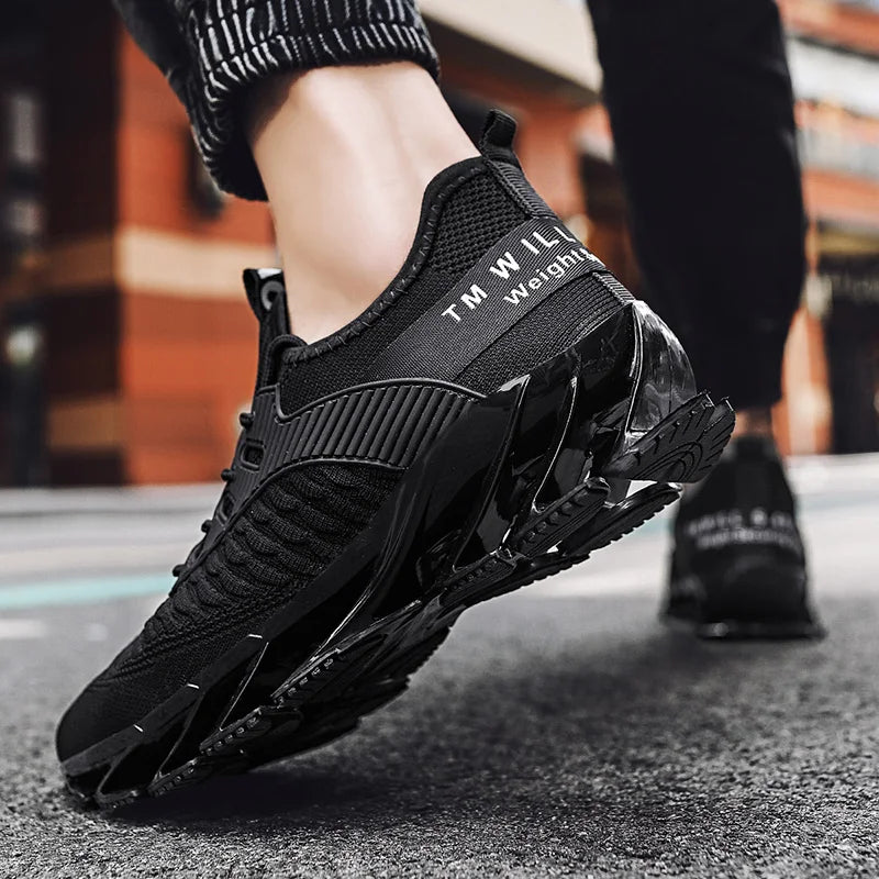 Men Shoes Fashion Mesh Breathable High-quality Sneakers Platform Soft Sole Casual Trend Versatile Running Shoes Tenis Masculino