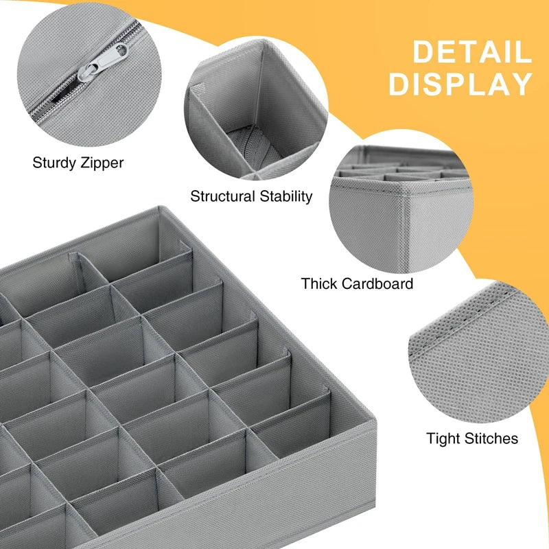 Underwear Organizer Socks Pants Bra Storage Box Cabinets Drawers Wardrobe Clothes Scarf Storage Organizer Boxes For Bedroom