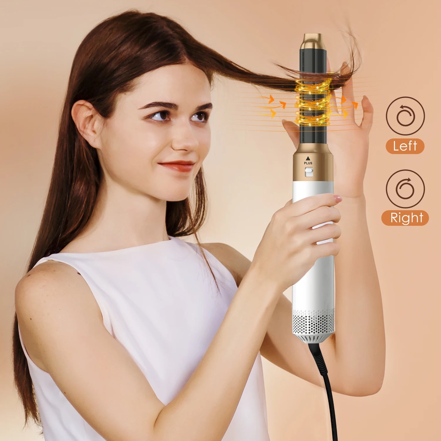 5IN1 Hot Air Brush Wrap Styler Hair Dryer With Electric Curling Iron Hair Curler Dryers Curling Rollers Hair Curler With Dryer6