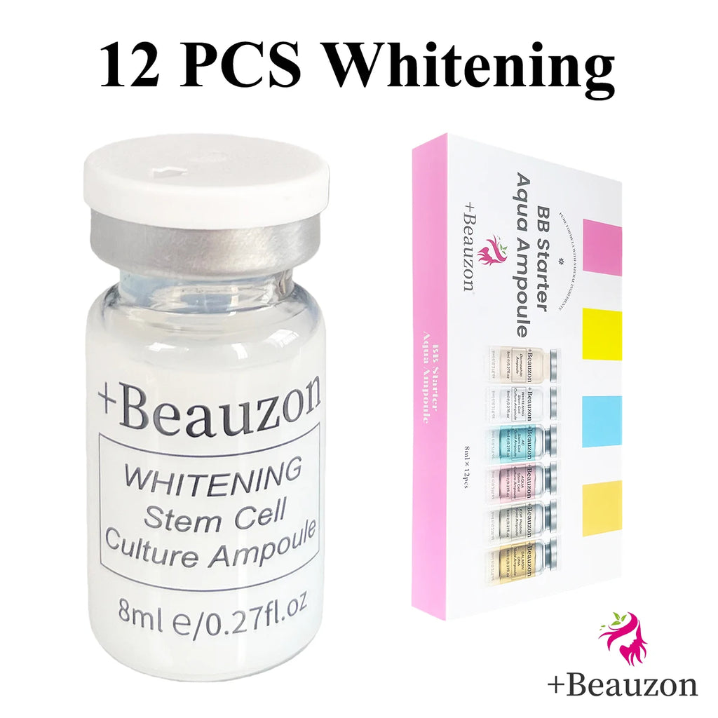 8ml BB Cream Hyaluronic Acid Facial Glow Serum Ampoule Essence Peptide Moisturizing Foundation Skin Rejuvenation Care Beauzon