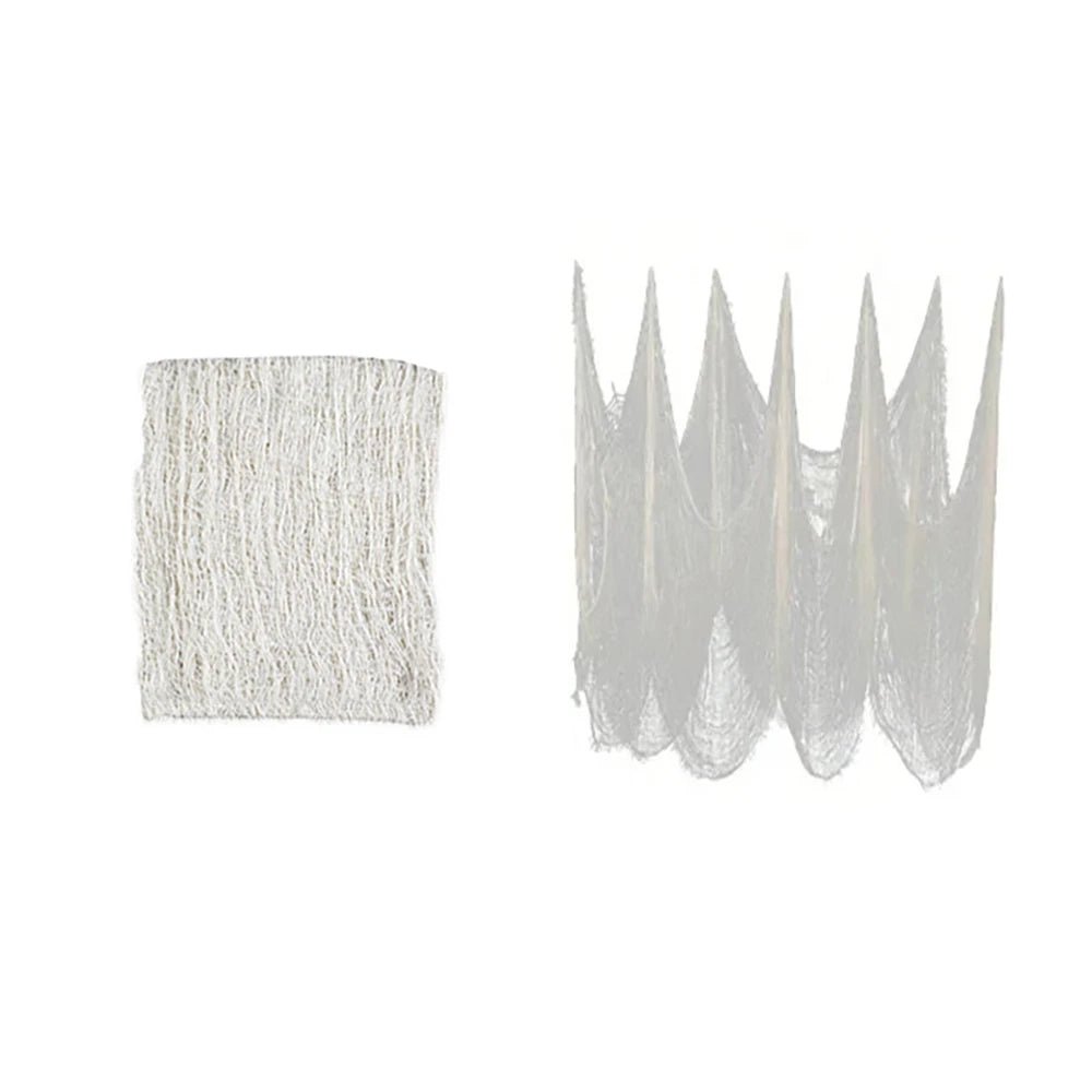 Halloween Bloody Gauze Decorations,Horror Bloody Cloth Bandage,Door Curtainsss,Halloween Haunted House Party Props