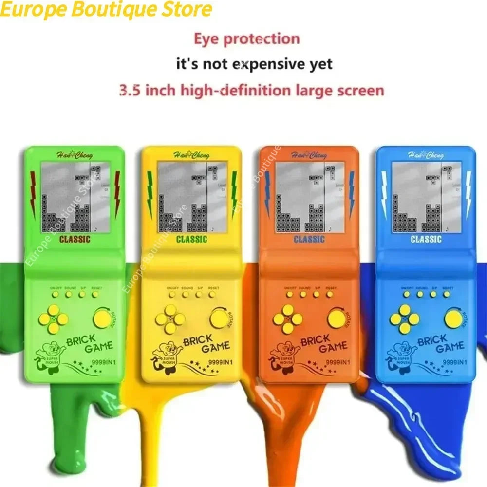 3.5" Game Console For Tetris Console Retro Handheld Game Players Mini Children's Nostalgic Pocket Games Machine Kids Puzzle Toys