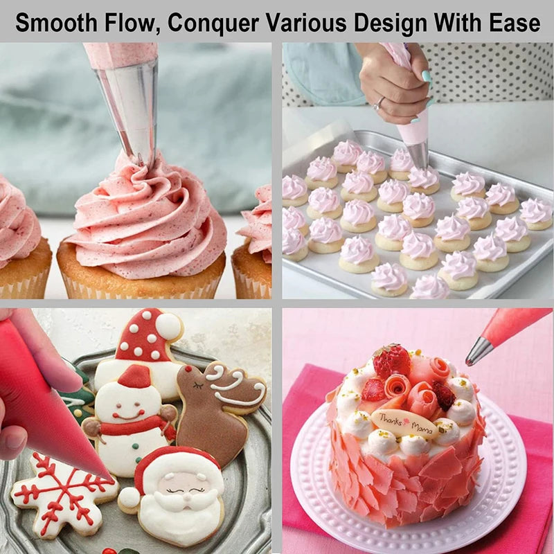 Disposable Piping Bags Cream Pastry Bags Cake Decorating Tool Cookie Cupcake Kitchen Baking Accessories Supplies 20-200Pcs ﻿