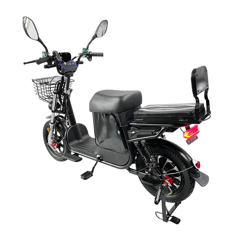 Electric Bike 16” Delivery Electric Bicycle Manufacture 800W 60V Lithium Battery Black E-bike
