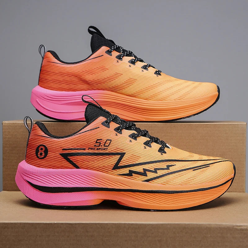 Zapatillas Running Placa de Carbono – Amortiguación Antideslizante Unisex