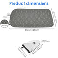 Hanging Ironing Board Portable Foldable Travel Clothes Steamer Board with Ironing Glove Hanging Steamer Pad for Travel and Home