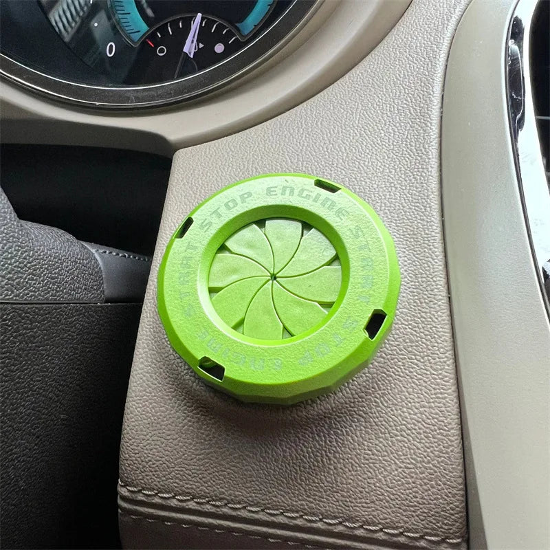Ignition Device Decor Motorcycle Key Cover Car Interior Sticker Decorative Rotary Push To Start Button Cover for Motorcycle Lock