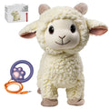 Interactive Singing Walking Lamb Plush Toy - Soft Stuffed Animal with Leash! Electronic Pet for Babies & Toddlers, birthday Gift