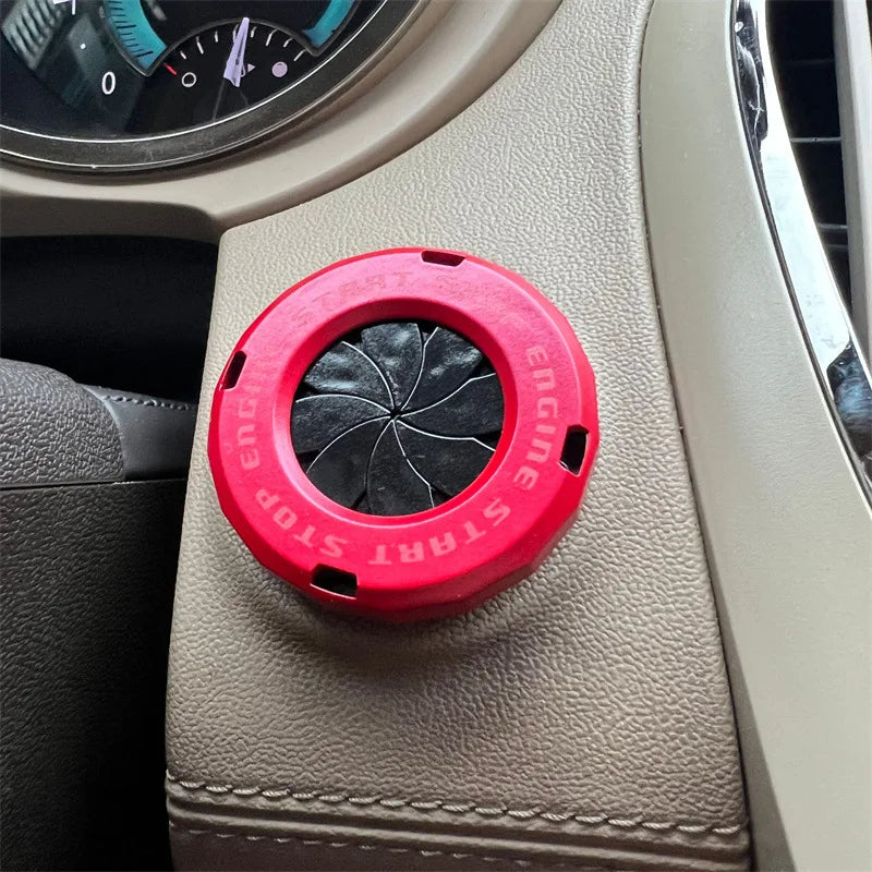 Ignition Device Decor Motorcycle Key Cover Car Interior Sticker Decorative Rotary Push To Start Button Cover for Motorcycle Lock
