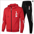 2026 Men's Spring and Autumn Outdoor Zipper Jacket + Athletic Pants Jogging Set Leisure Basketball Fitness Two-Piece Set