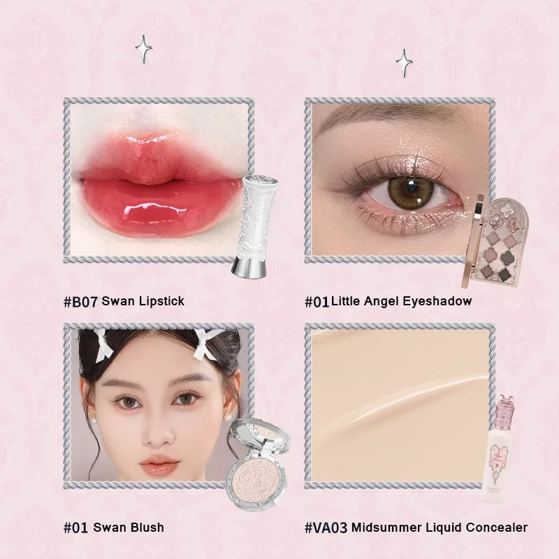 Flower Knows Full Makup Set Little Angel Collection The Sweetie Bear Gift Box Blush Cream Matte Lipstick Highlighter All in One
