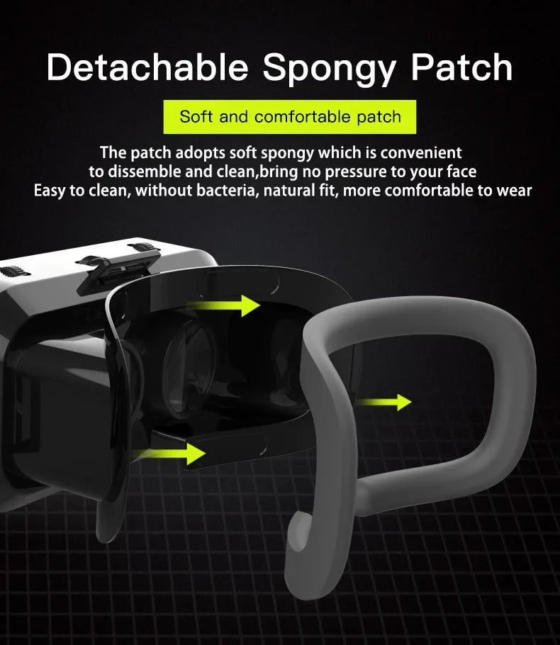 Shinecon Viar 3D VR Glasses Virtual Reality Device Helmet Lenses Headset Goggle Smart For Smartphone Cell Phone Mobile Realidade