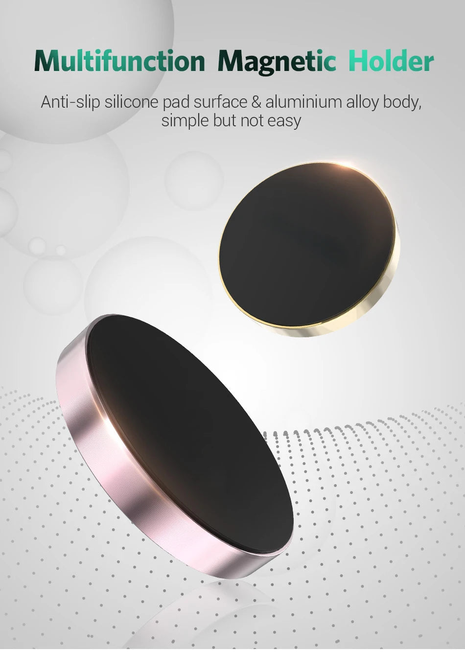 Universal Magnetic Car Phone Holder Magnet Mount Bracket Stick on Car Dashboard Wall All Mobile Phone Holder For iPhone Samsung