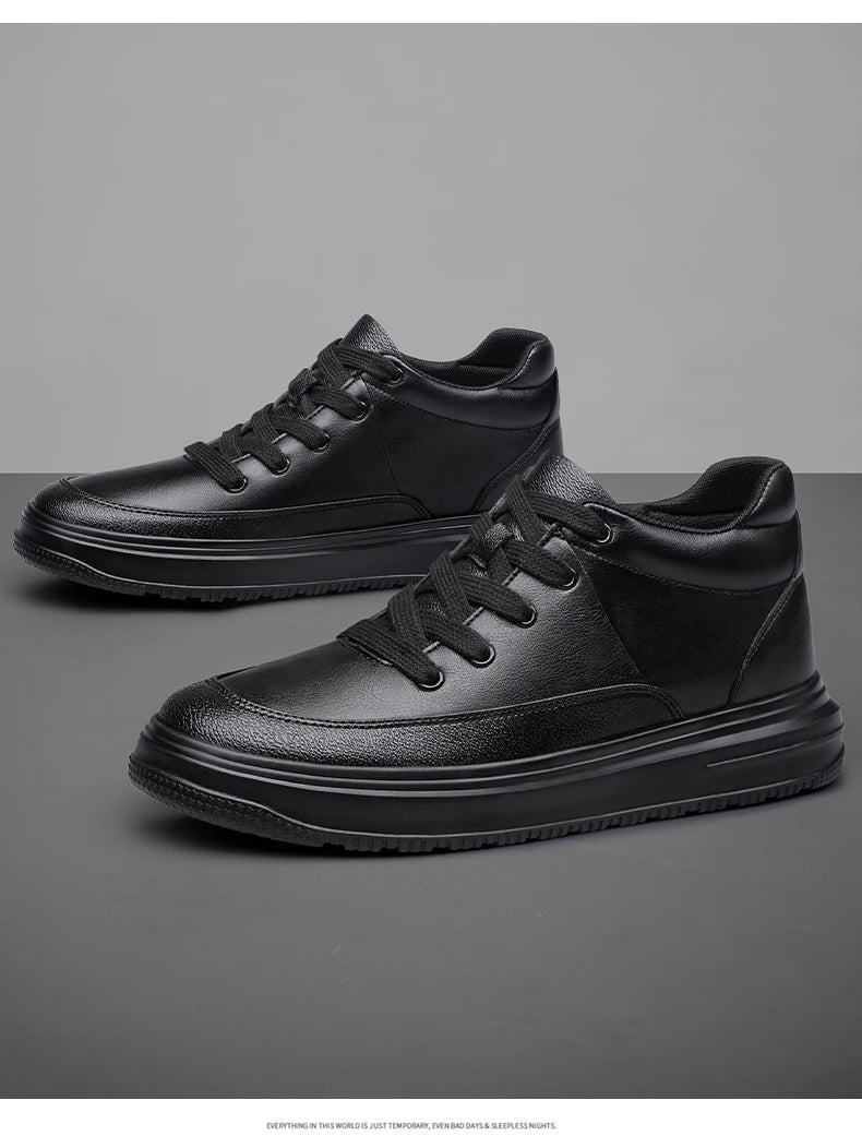 New Invisible Inner Height Increasing Men's Shoes 8cm Trendy Sports Shoes White Shoes British Height Increasing Casual Sneakers