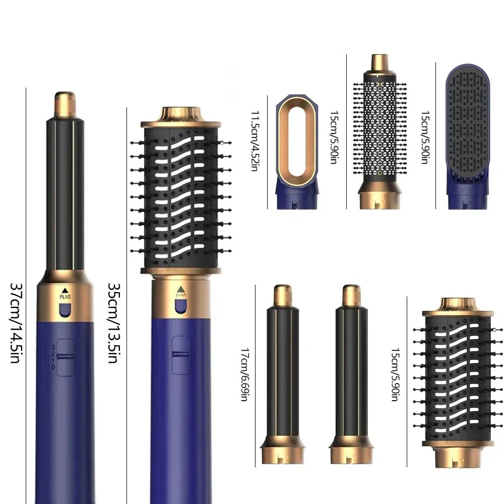 6 in 1 Hair Dryer One-step Hot Air Comb Set Professional Air styling Curling Iron Hair Straightener Styling Tool Hair Dryer