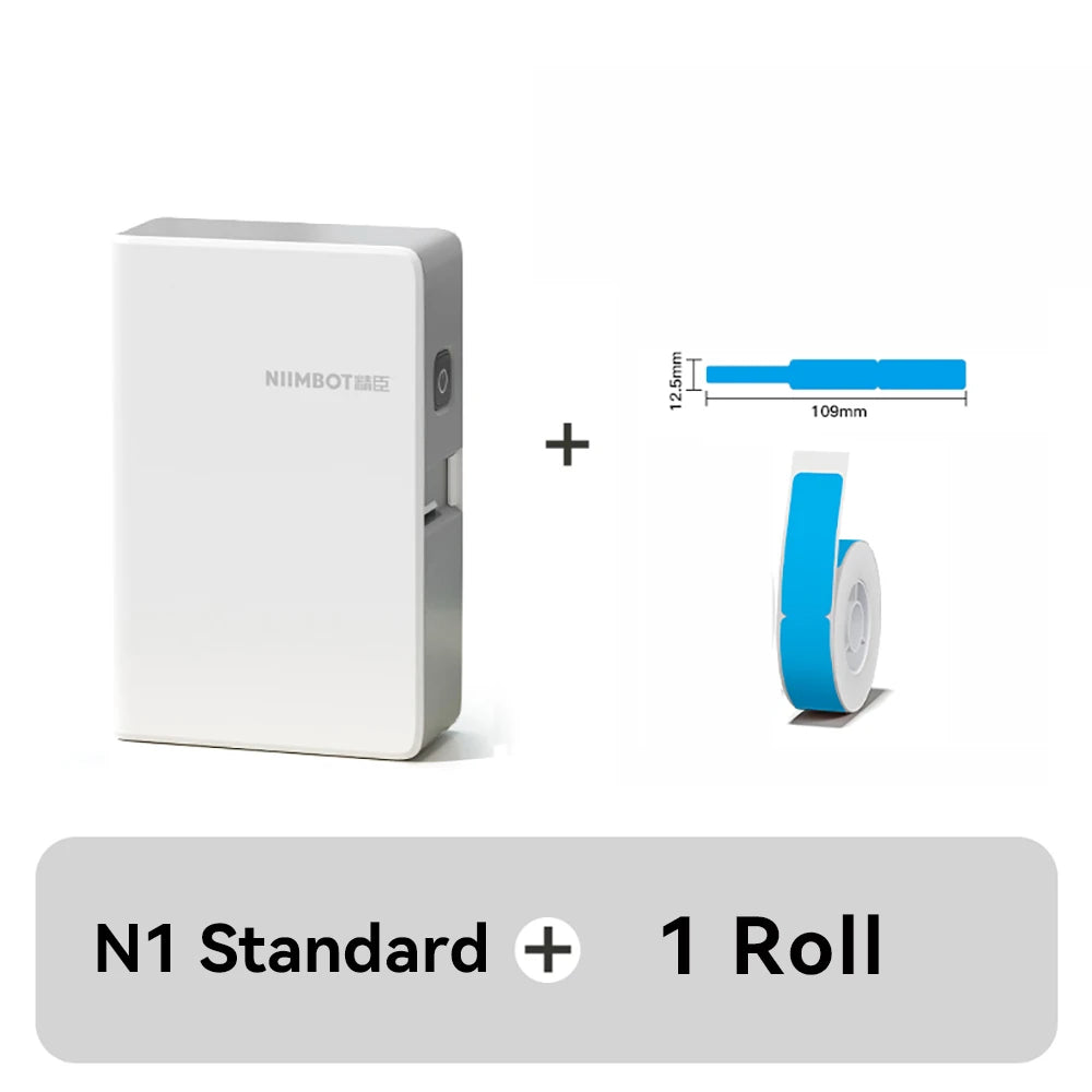 NIIMBOT N1/B18 Mini Portable Label Printer Thermal Transfer Pocket Label Maker With Long Life Ribbon And PET Stickers Gift