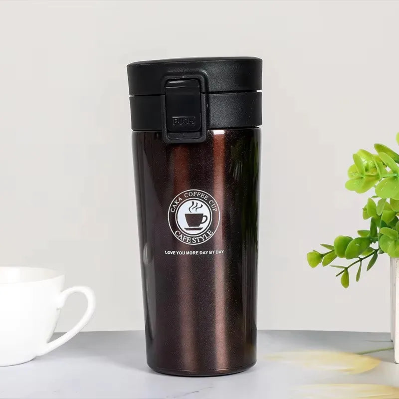 Double-Walled Stainless Steel Thermal Flask 380/510ML for Outdoor Use - Insulated Coffee Mug Maintains Temperature