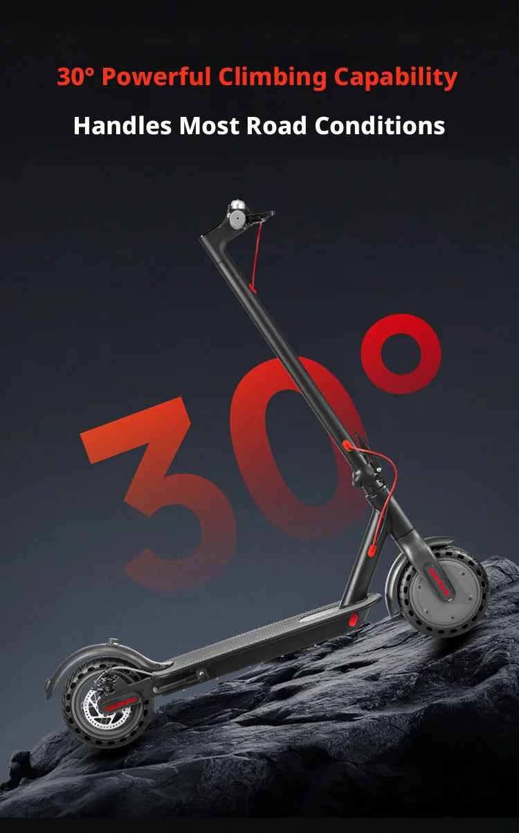 Foldable Electric Scooter for Adults & Teens- Portable Commuting E-Scooter with Long-Lasting Battery