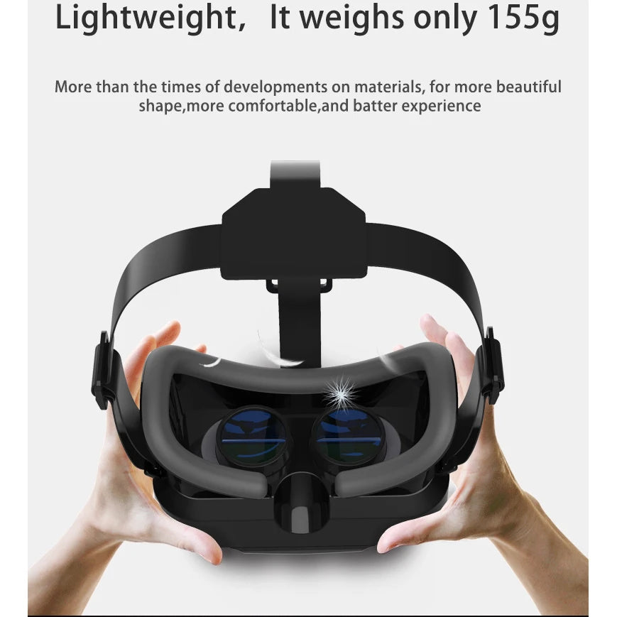 VR Glasses 3D Virtual Reality Smart Phone Mobile Smartphones 7 Inch Headset Helmet Game Wirth Real Viar Goggles Lenses Devices