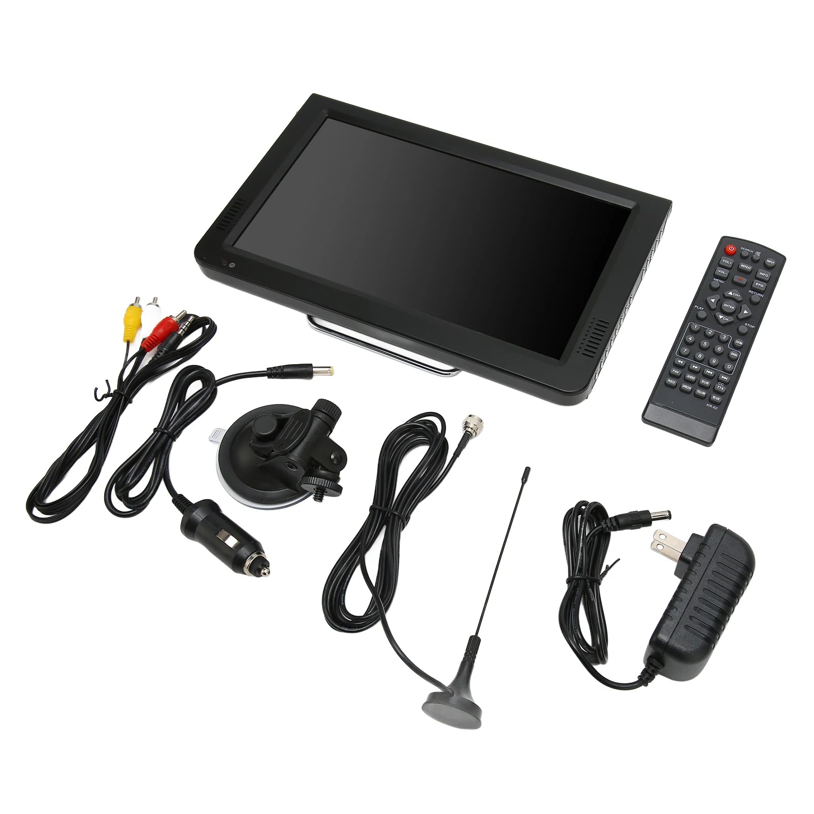 Portable TV 10 Inch High Sensitivity Tuner Rechargeable ATSC Digital TV for Car Outdoor Portable TV Rechargeable ATSC Digital TV