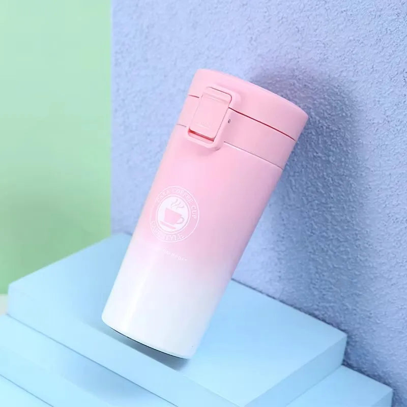 Double-Walled Stainless Steel Thermal Flask 380/510ML for Outdoor Use - Insulated Coffee Mug Maintains Temperature
