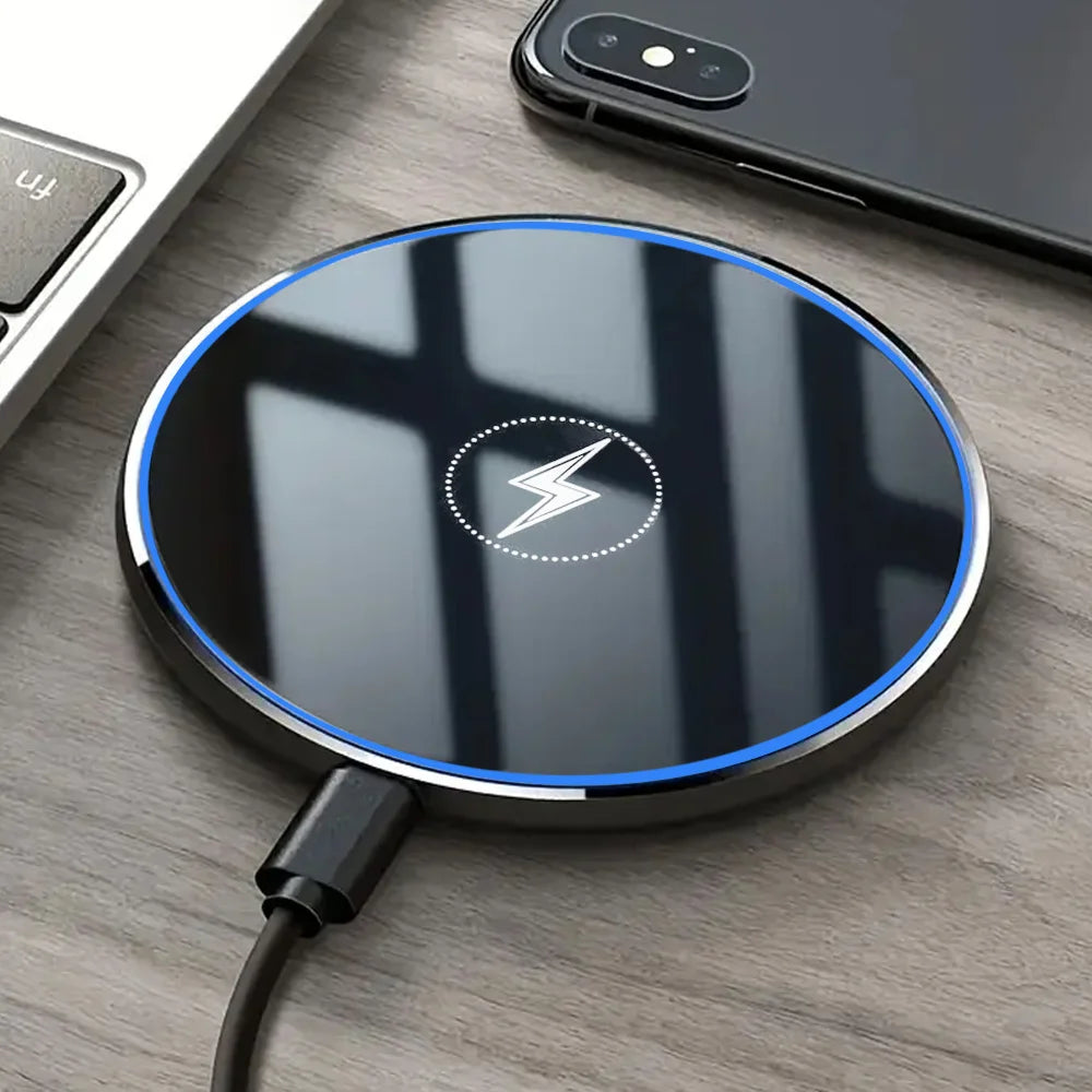 Universal Wireless Charger for Apple iPhone 17/16/15 Pro Max, Samsung Galaxy S22/S21, Huawei, Xiaomi, Google Pixel — Wide Compat