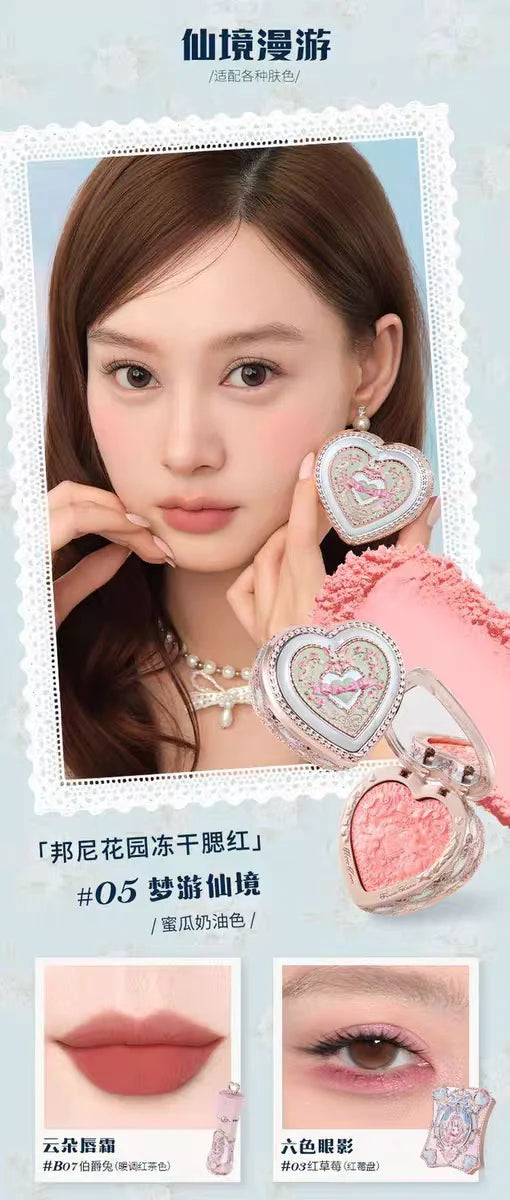 Flower knows Bunny Garden Collection Lip Cream Blush Air Cushion CC Cream Liquid Foundation Eye Shadows Palette Makeup Set