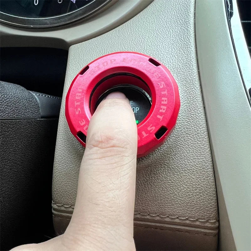 Ignition Device Decor Motorcycle Key Cover Car Interior Sticker Decorative Rotary Push To Start Button Cover for Motorcycle Lock
