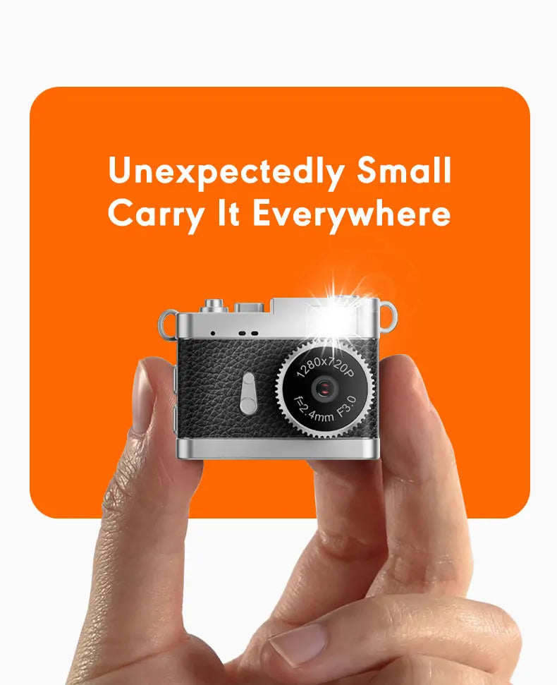 S142 Retro Digital Camera 720P Video Recorder LED Fill Light 0.96 Inch IPS Screen Portable Mini Digital Camera