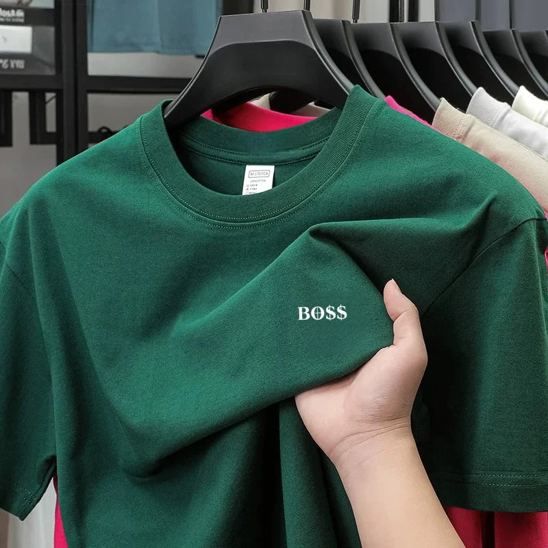 High end brand round neck short sleeved T-shirt print letters men's 2026 summer new  casual breathable T-shirt