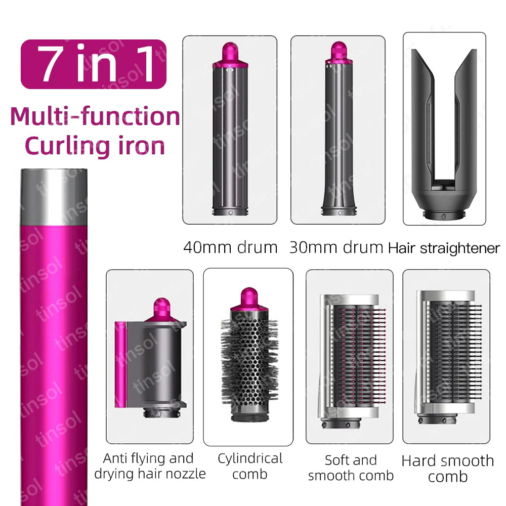 TINSOL 7-in-1 Air Styling Hair Dryer, 110,000 RPM High-Speed Hair Care, Ionic Hair Dryer, Automatic Curling Set