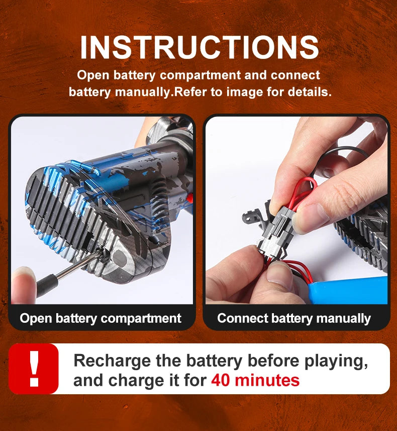 M416 Electric Ball Blaster Toy Gun - High-Speed, Metallic Finish, Rechargeable - Outdoor Game Party Gift(Bullets Excluded)
