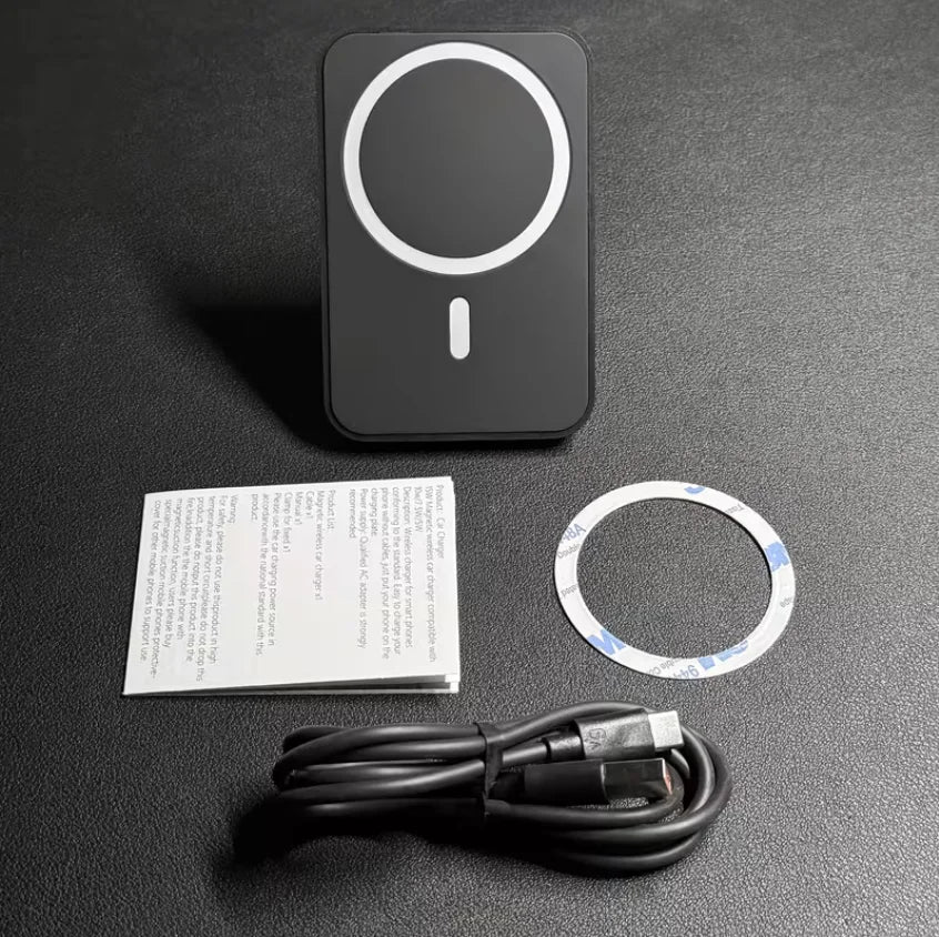 15W Compatible Magnetic Wireless Charger, Magnetic Car Wireless Charging Mount Holder For iPhone 17/16/15/14/13/12 All Mobile Se
