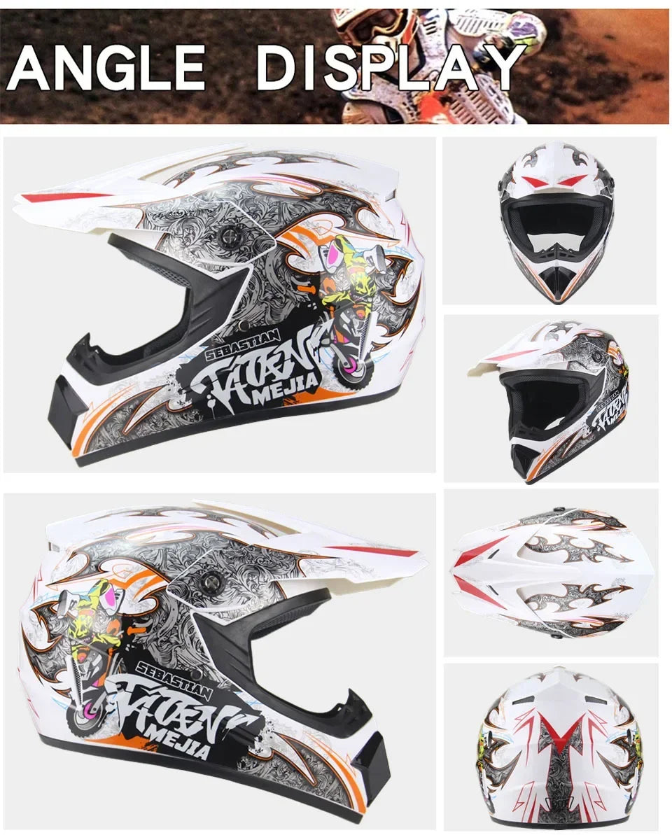 Casco Integral Moto Todoterreno | Downhill y Cross - ¡Incluye 3 Regalos!
