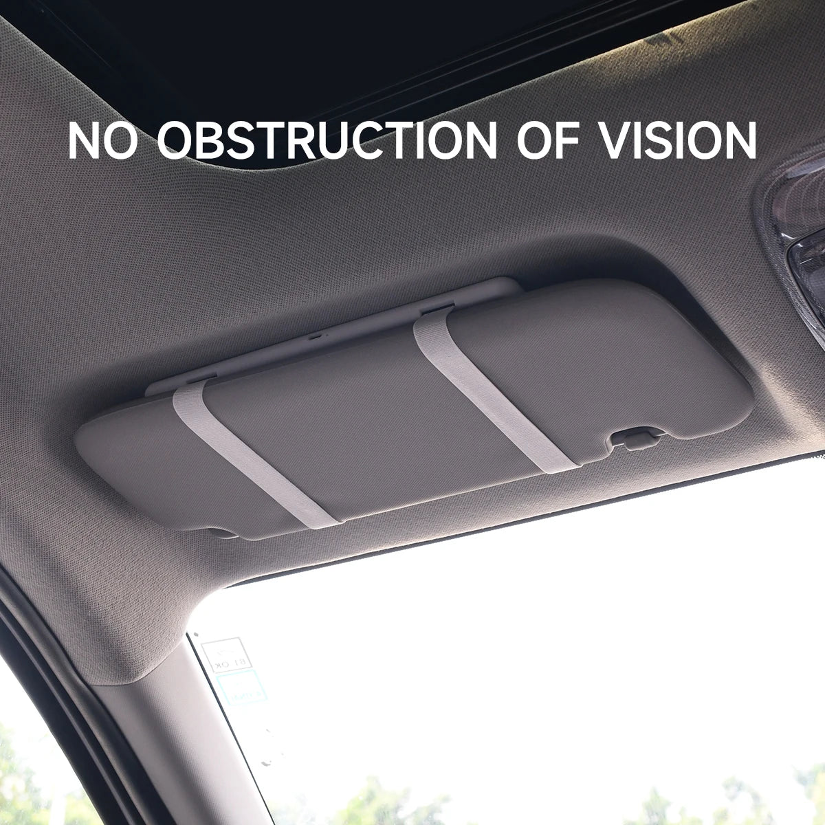 Fccemc Car Sun Visor Makeup Mirror LED Touch Screen Adjustable Brightness Auto Interior Makeup HD Mirror Charging Vanity Mirror