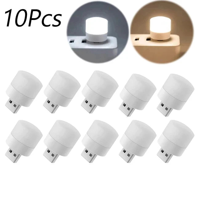 Luz LED USB Mini - Lámpara de Lectura Portátil